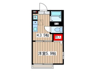 フレグランス．ユ－の物件間取画像